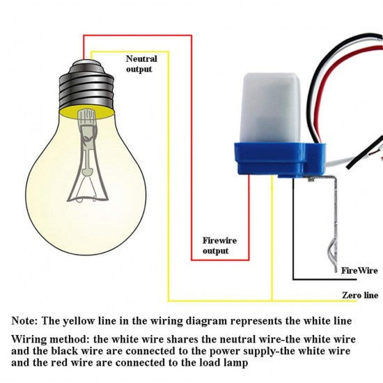DC Automatic On/Off Photocell Street Lamp Light Switch Controller AC 220V 50-60Hz 10A Photo Control Photo Switch Sensor