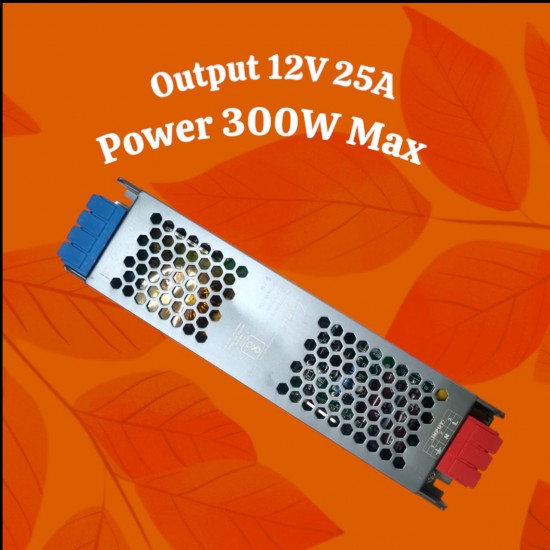 SMPS 12Volt 25Amp 300Watt - Power Supply for LED Driver/CCTV/Audio-Video etc