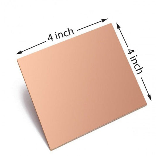 Copper Clad DE Phenolic thickness 1.4mm 25Micron Single Sided 4x4inch